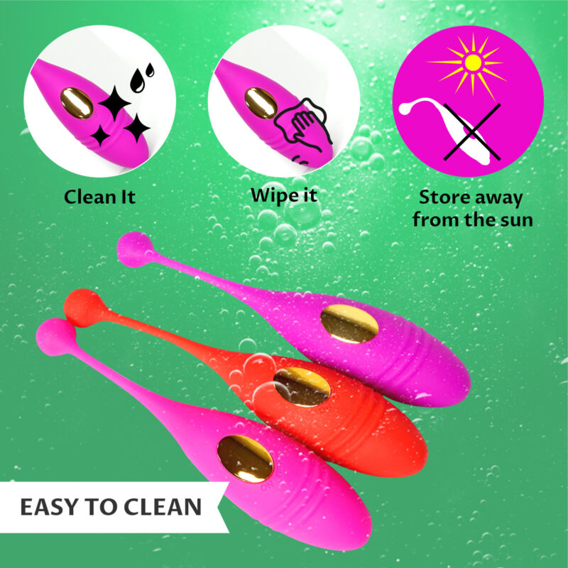 Wireless remote control of female masturbation egg-jumping vibrator