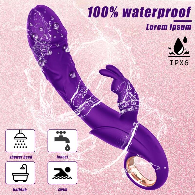 Purple simulation G-Spot Rabbit Vibrator