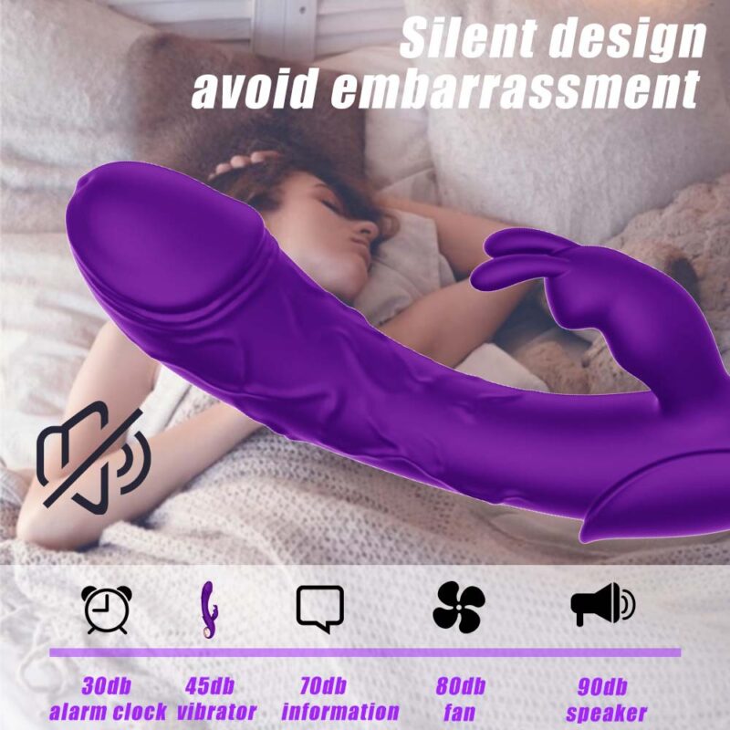 Purple simulation G-Spot Rabbit Vibrator