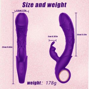 Purple simulation G-Spot Rabbit Vibrator