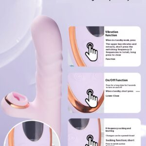 Telescopic swing G-Spot and Clitoral Suction Stimulator