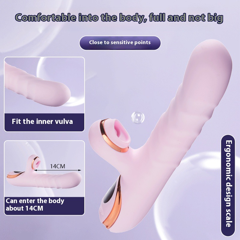 Telescopic swing G-Spot and Clitoral Suction Stimulator
