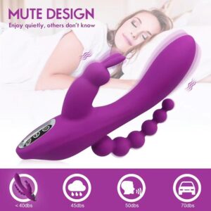 Three-in-one Anus G-Spot Rabbit Vibrator