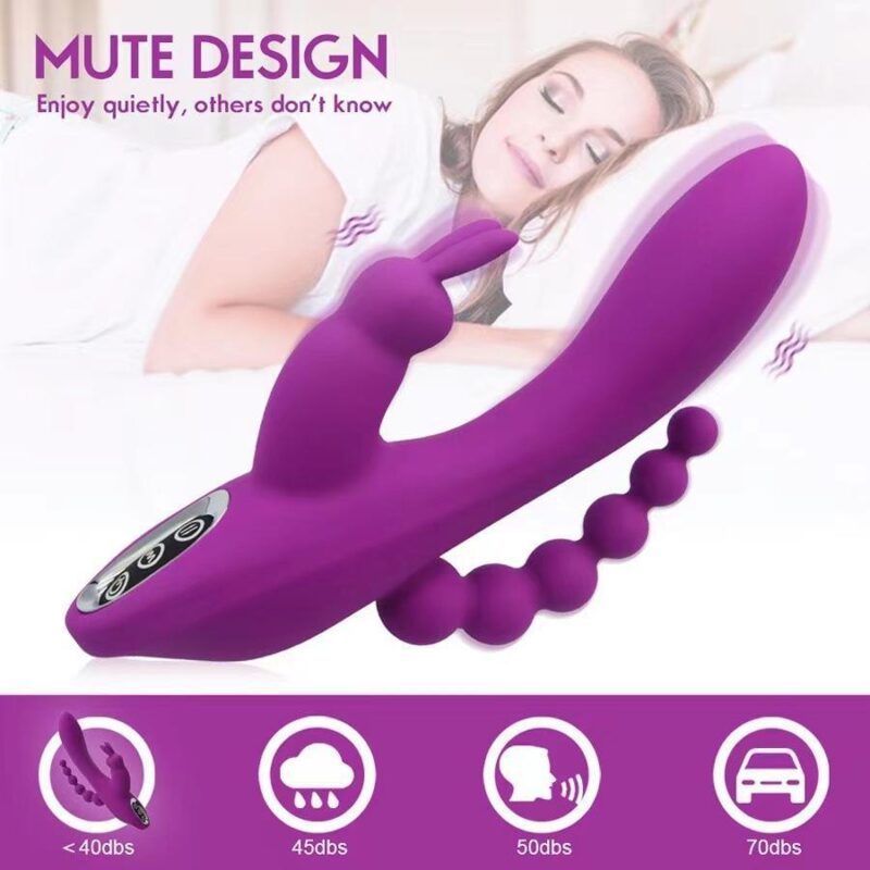 Three-in-one Anus G-Spot Rabbit Vibrator