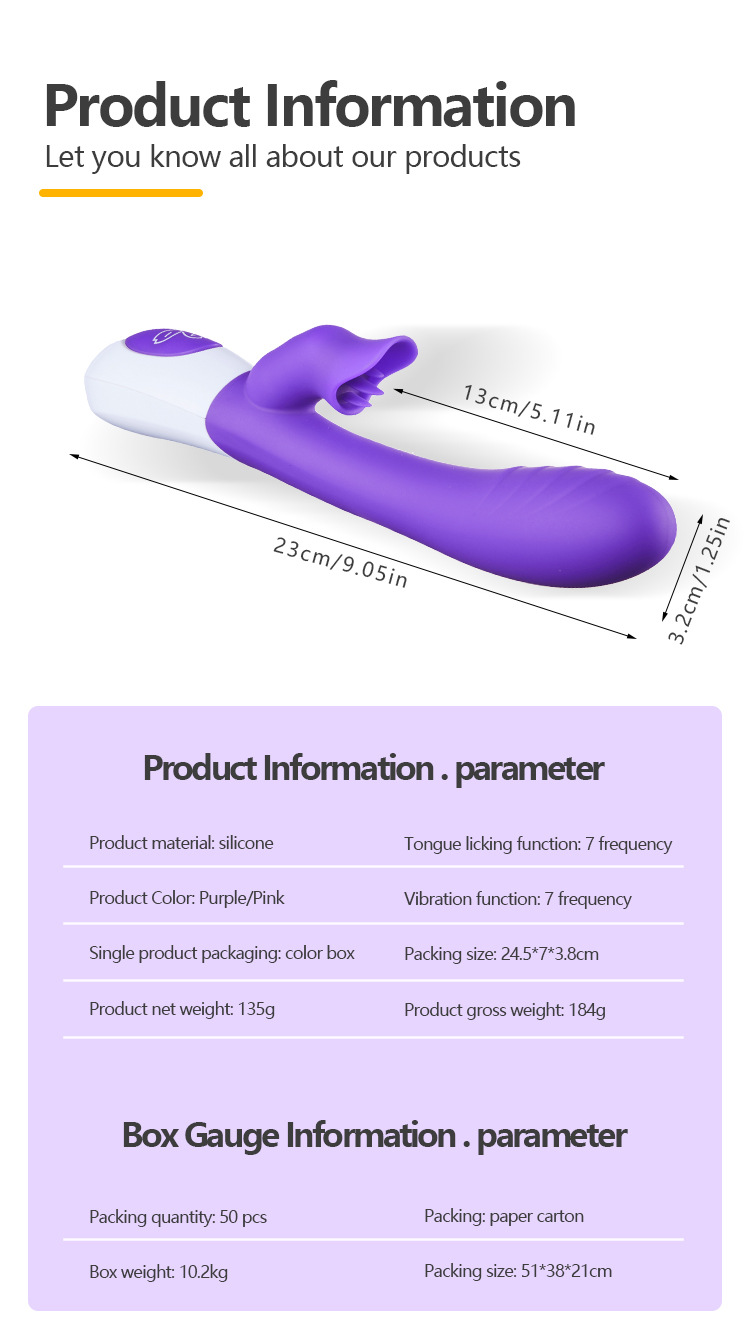 Tongue licking G-Spot and Clitoral Suction Stimulator