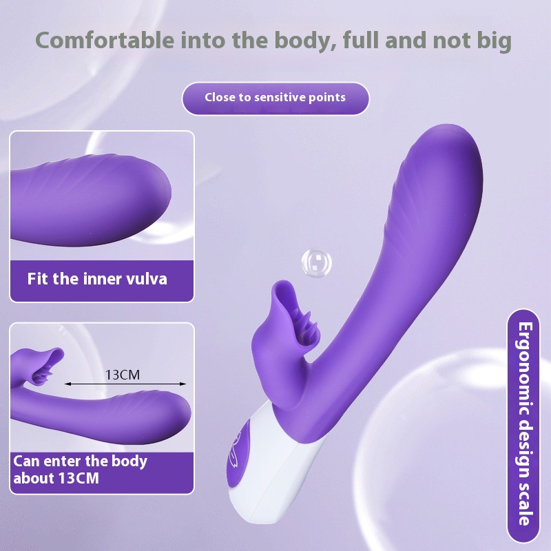 Tongue licking G-Spot and Clitoral Suction Stimulator