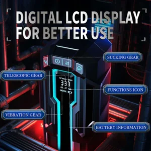 Pocket Pussy 3-in-1 Telescopic Sucking Vibrating Deepthroat Male Masturbator