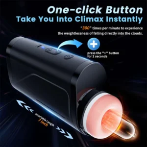 Big Cup Automatic Telescopic Penis Stimulation Pocket Pussy Stroker Masturbation Cup