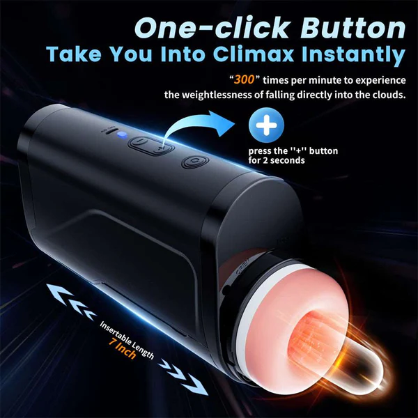 Big Cup Automatic Telescopic Penis Stimulation Pocket Pussy Stroker Masturbation Cup