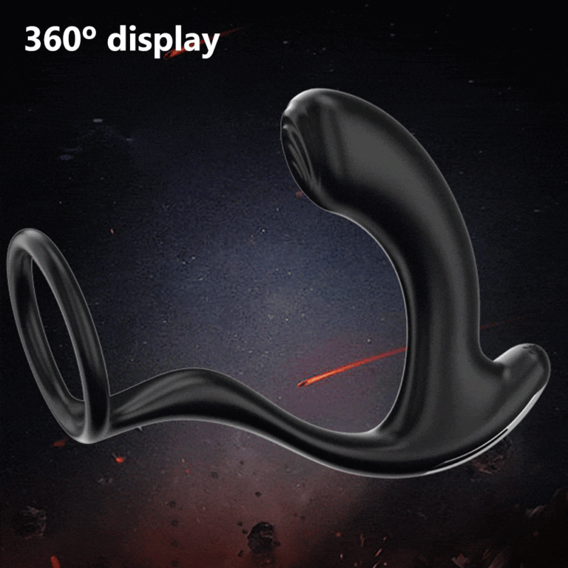 Greedy Finger Male Vibrating Clip Prostate Massager With Cock Ring