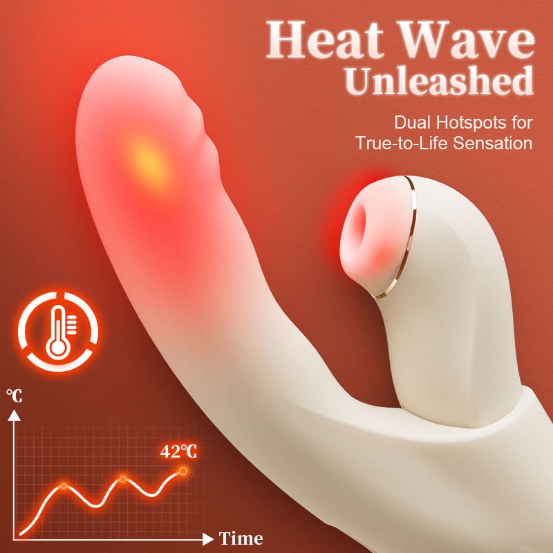 SVAKOM 4 In 1 Thrusting Sucking Heating G-spot Vibrators