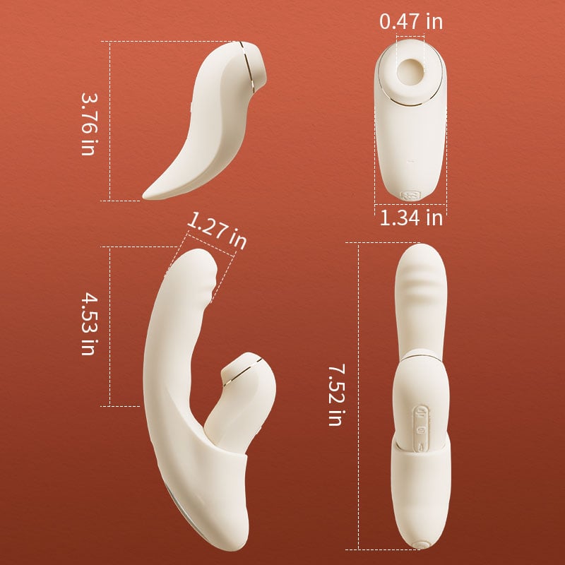 SVAKOM 4 In 1 Thrusting Sucking Heating G-spot Vibrators