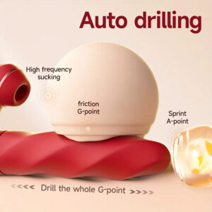 Auto Drilling Rotation G Spot Clitoris Suction Vibrator