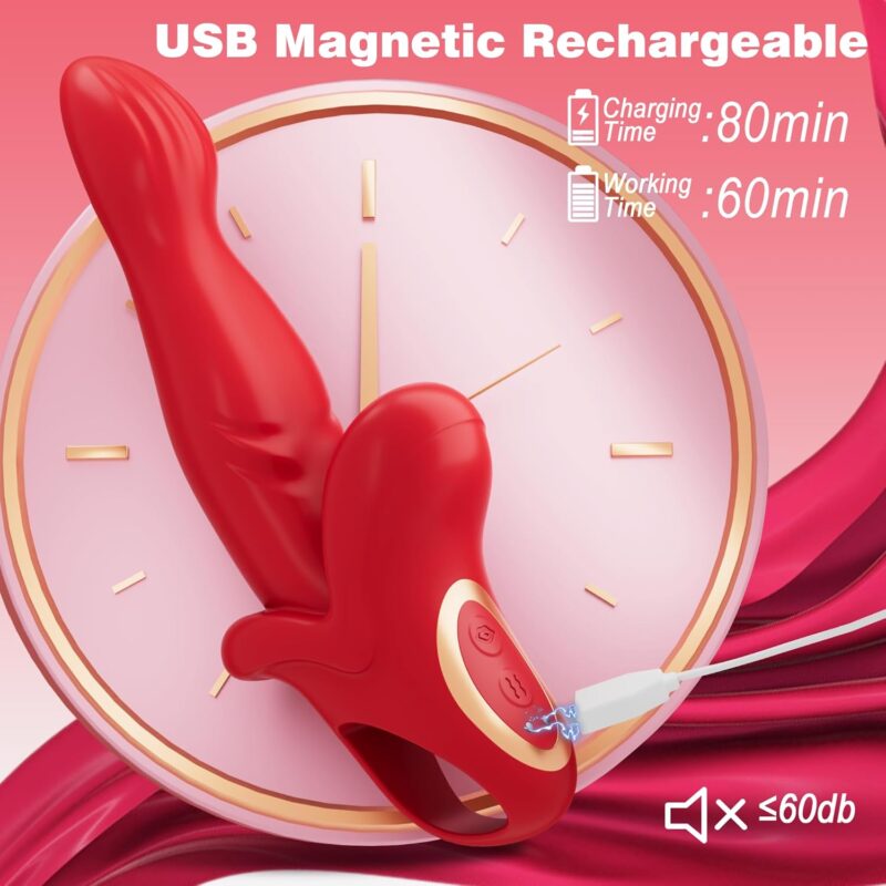 Alice 3 In 1 Thrusting Vibrating Rabbit G Spot Vibrator