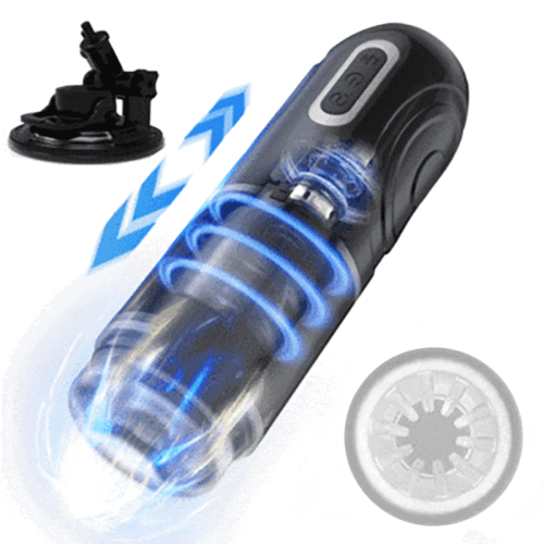 PowerKing Ultra-Technical Hands-free 7 Telescopic Rotation Modes Male Masturbator Cup