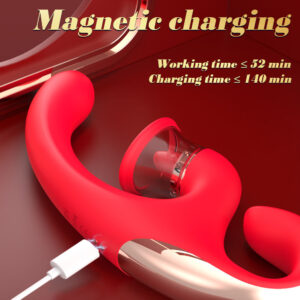 Sandra Tongue Licking Vacuum Suction Clitoral G-spot Vibrator